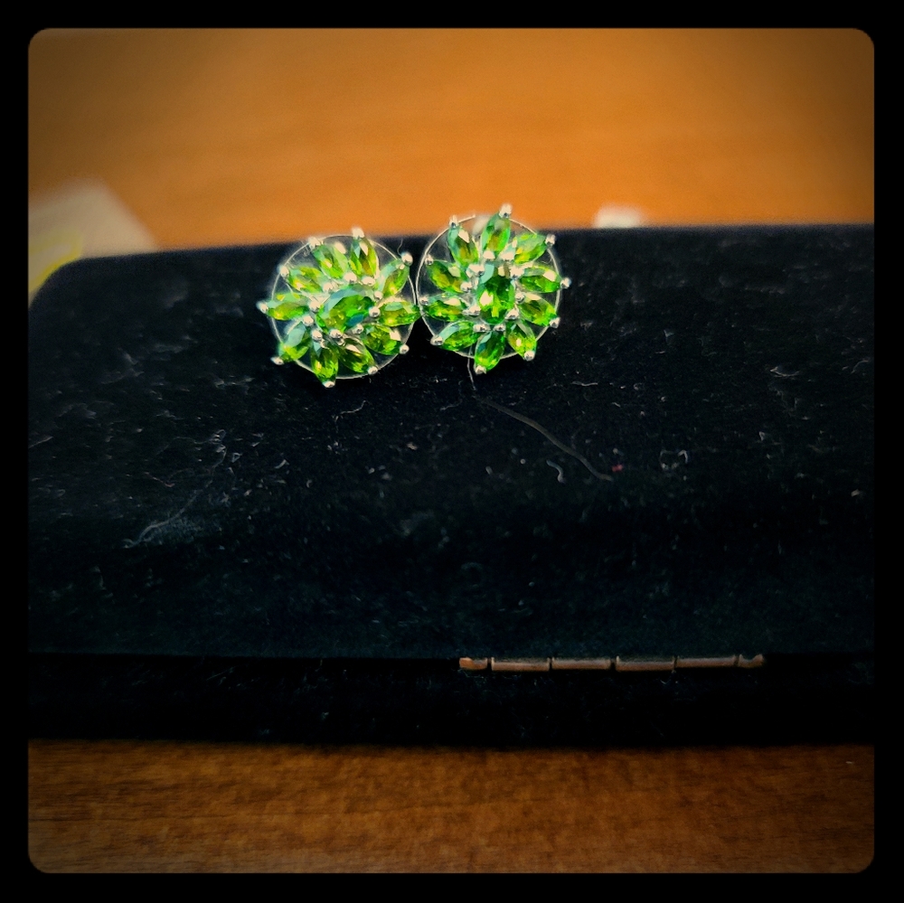 Russian Diopside Earrings